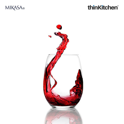 Mikasa Mikasa Glassware Mikasa Julie Set Of Four Stemless Wine Glasses, 561Ml, Gift Boxed