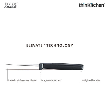 Joseph Joseph Folio Icon Plus 8-Piece Knife & Chopping Board Set | Stylish Chopping Board and Knife Set for Hygienic, Organised Prep