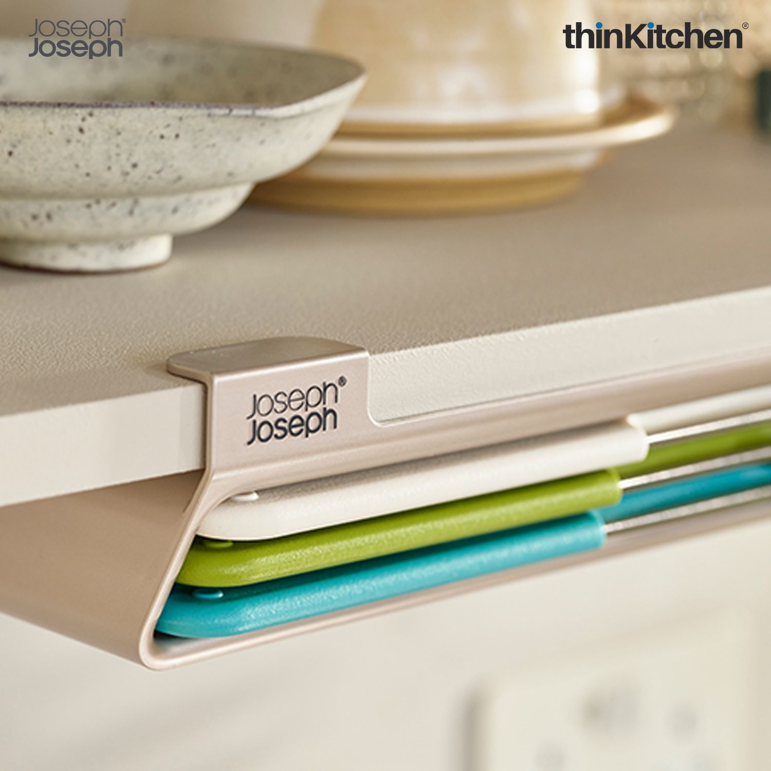 Joseph Joseph Folio™ Slim Large 3-piece Under-shelf Chopping Board Set - 2
