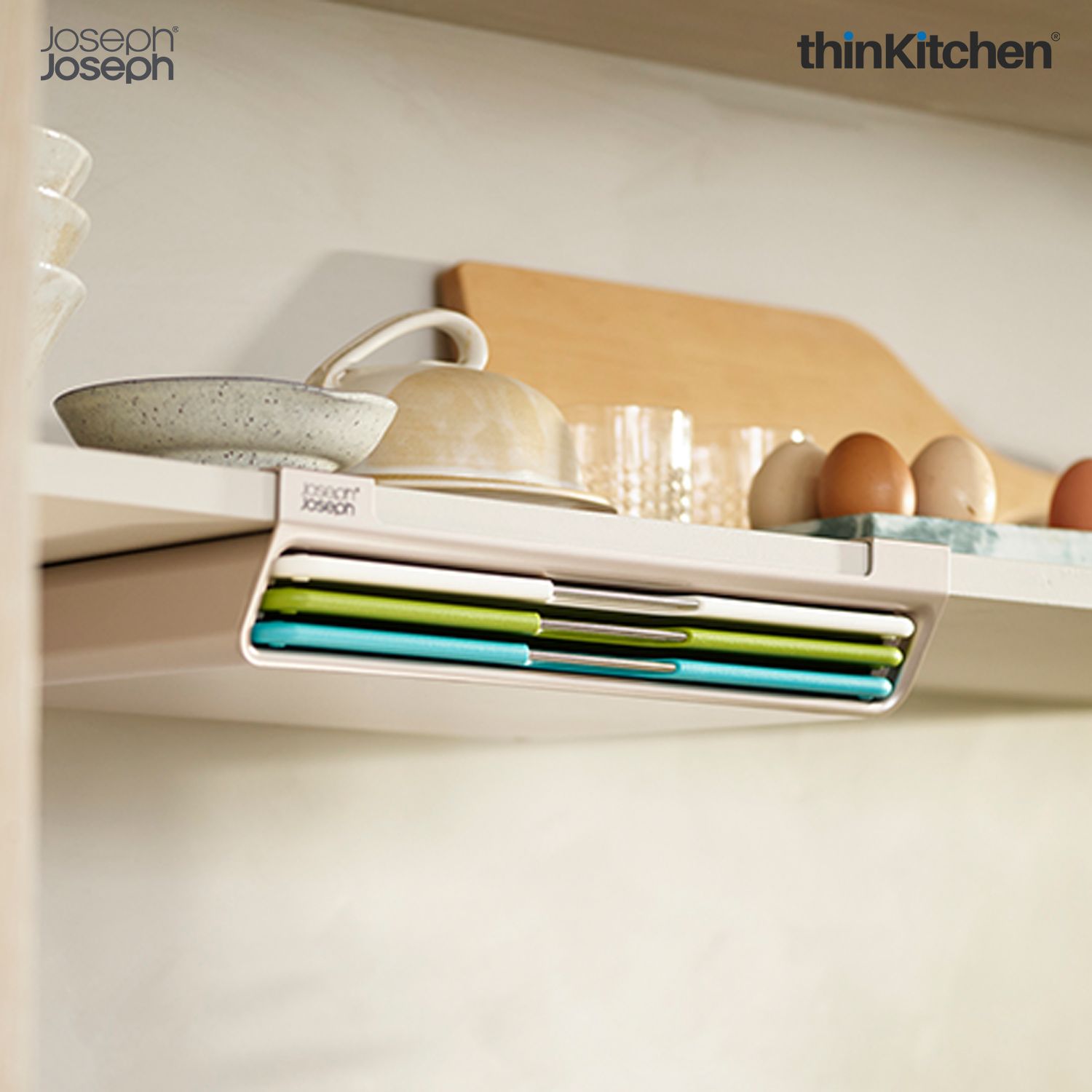 Joseph Joseph Folio™ Slim Large 3-piece Under-shelf Chopping Board Set - 3