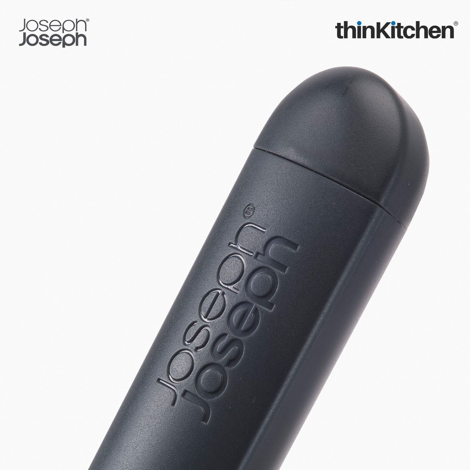 Joseph Joseph SinkTech Dish Brush and Sponge Set with Large Stainless-Steel Storage Stand, Durable Bristles, Replaceable Heads - 6