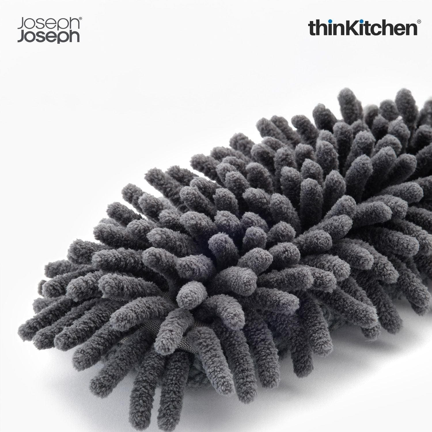 Joseph Joseph CleanTech 3-in-1 Duster with Storage Sheath and Duster Head Cleaning Tool, Light Stone - 5