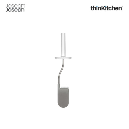 Joseph Joseph Flex™ Steel Toilet Brush with Slimline Stainless Steel Holder – Hygienic, Anti-Clog & Anti-Drip Loo Brush and Holder