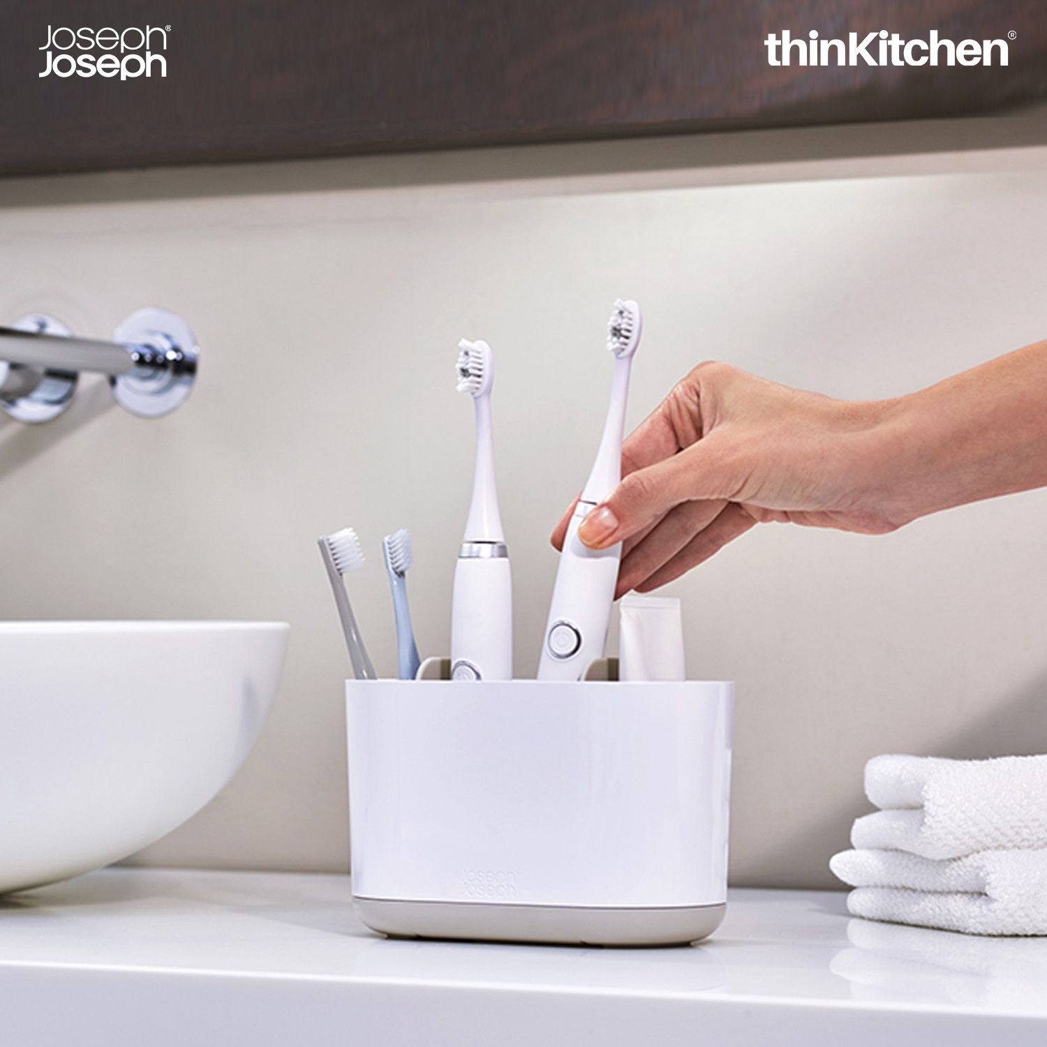 Joseph Joseph Duo Large Toothbrush Caddy - 2