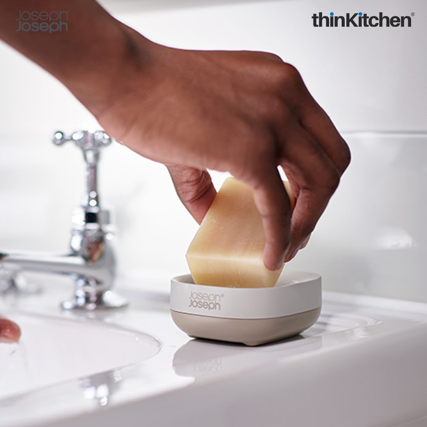 Joseph Joseph Slim Matt Finish Compact Soap Dish - 6