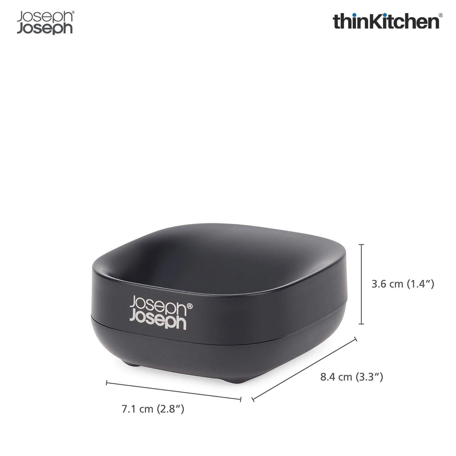 Joseph Joseph EasyStore Bathroom Caddy with Matt Black Finish - 2