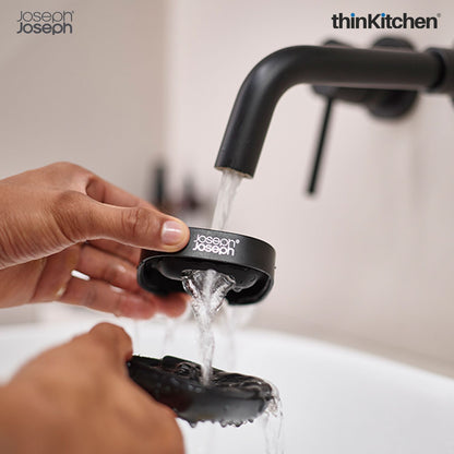 Joseph Joseph Slim Compact Soap Dish with Matt Black Finish