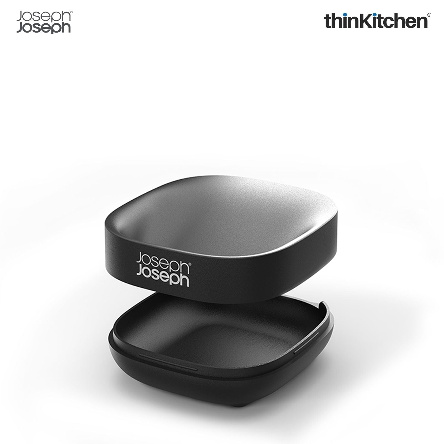 Joseph Joseph Slim Compact Soap Dish with Matt Black Finish - 11