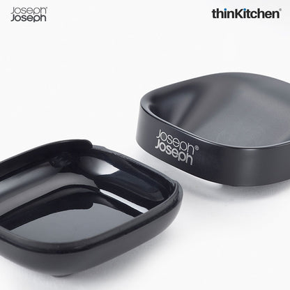 Joseph Joseph Slim Compact Soap Dish with Matt Black Finish
