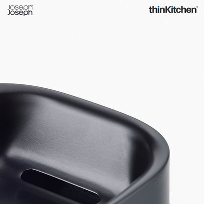 Joseph Joseph Slim Compact Soap Dish with Matt Black Finish