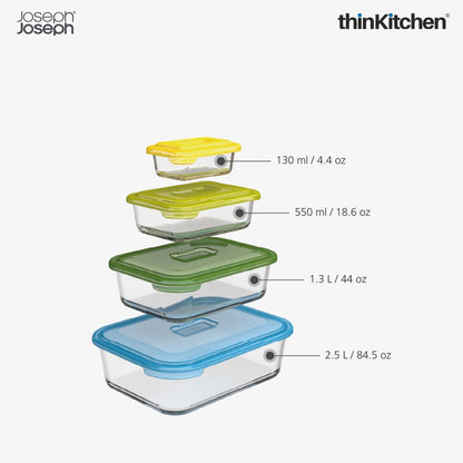 Joseph Joseph Nest Glass Storage 4-piece Set