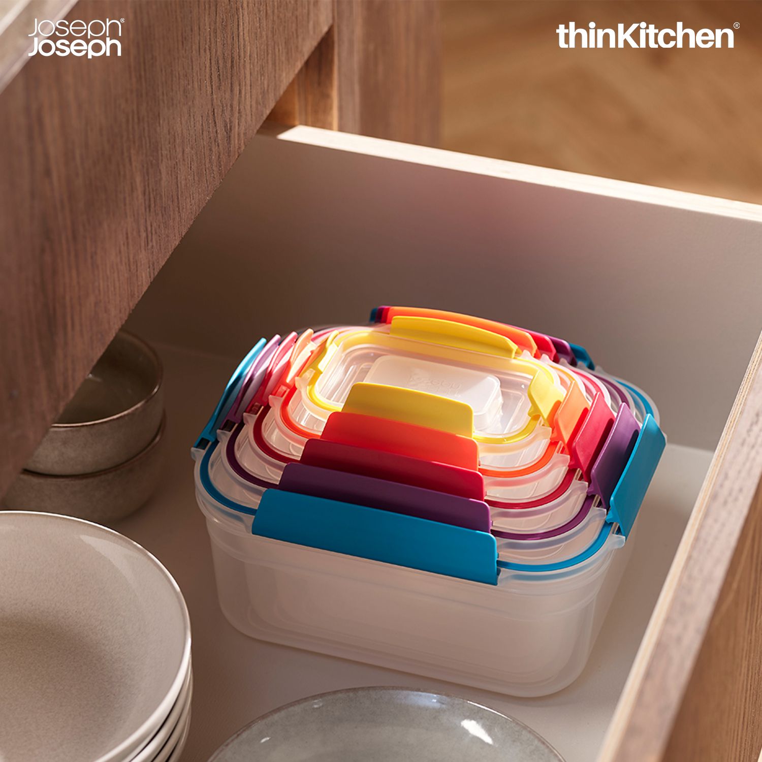 Joseph Joseph Nestâ„¢ Lock Rectangular 5-piece multi-size storage  container set - 2