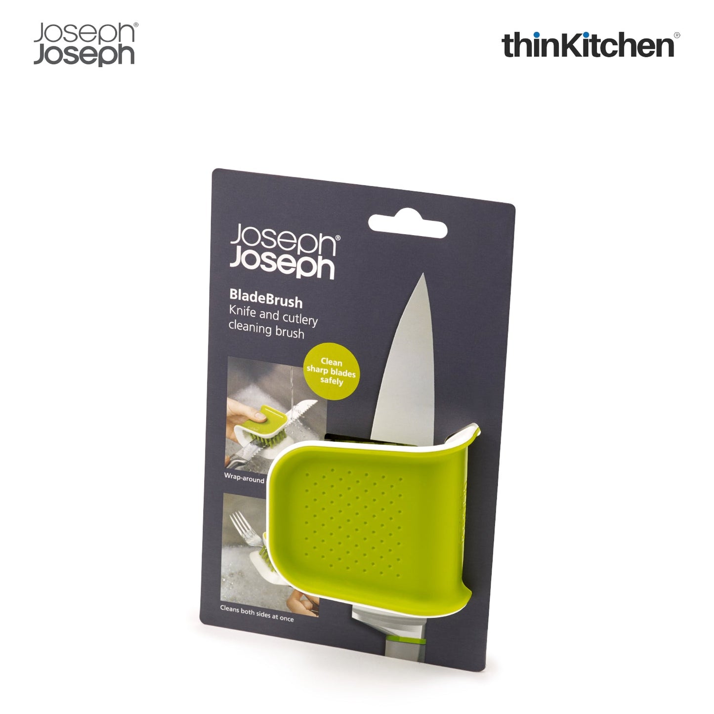 Joseph Joseph Bladebrush Knife Cleaner Green