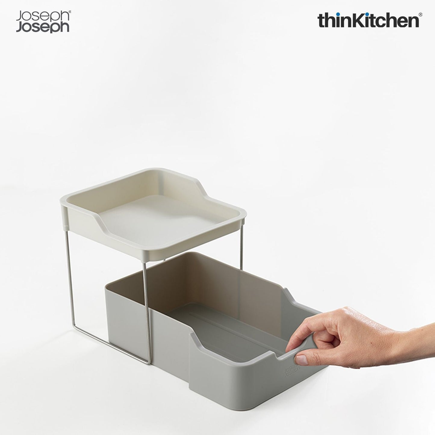 Joseph Joseph Duo 2-tier Cupboard Organiser with Drawer