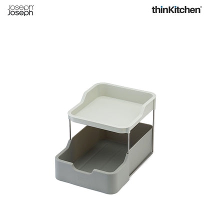 Joseph Joseph Duo 2-tier Cupboard Organiser with Drawer
