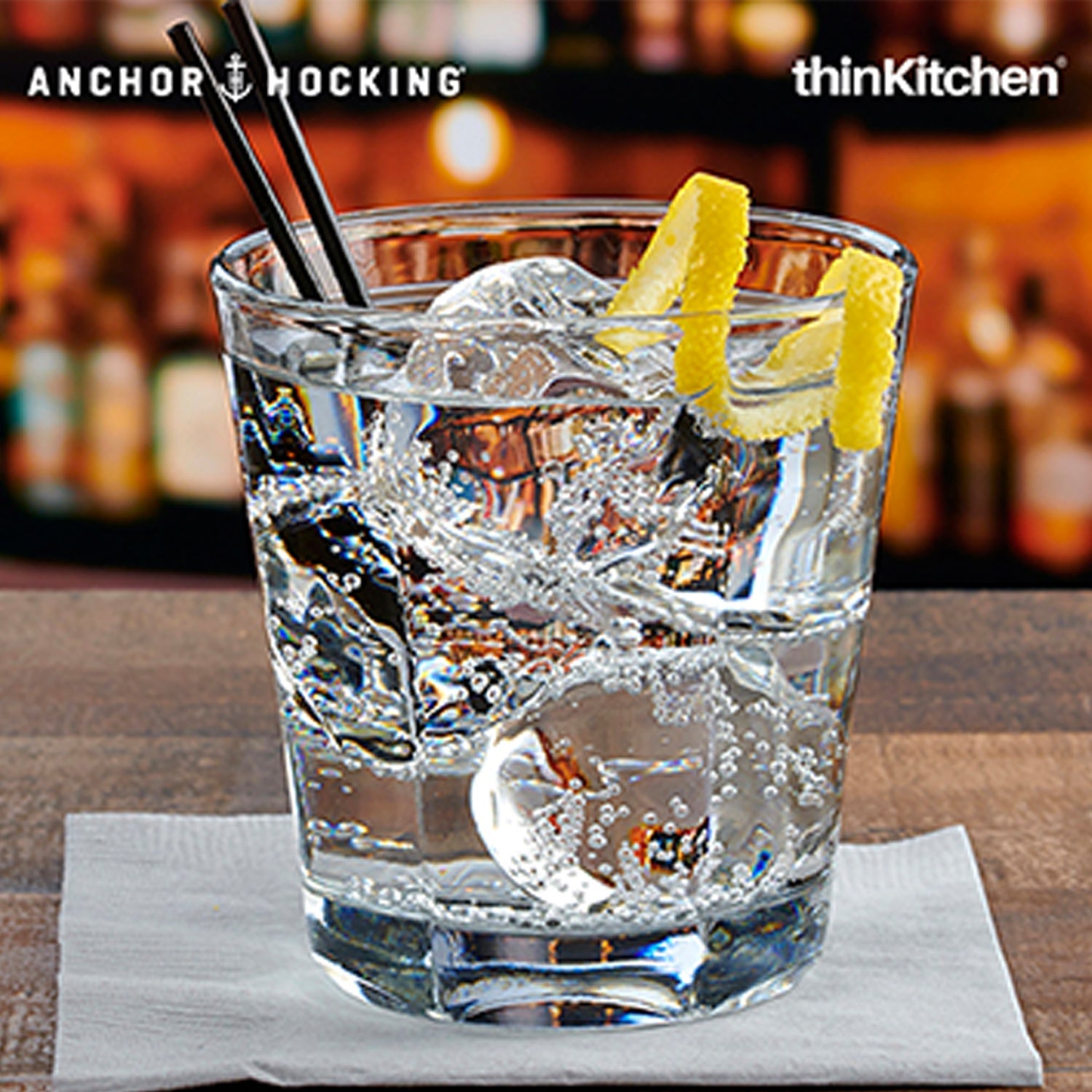 Anchor Hocking Clarisse Double Old Fashion Glass Stackable - 354 ml - 1