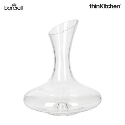 BarCraft Deluxe Glass Wine Decanter, 1.5 Litres, Gift Boxed
