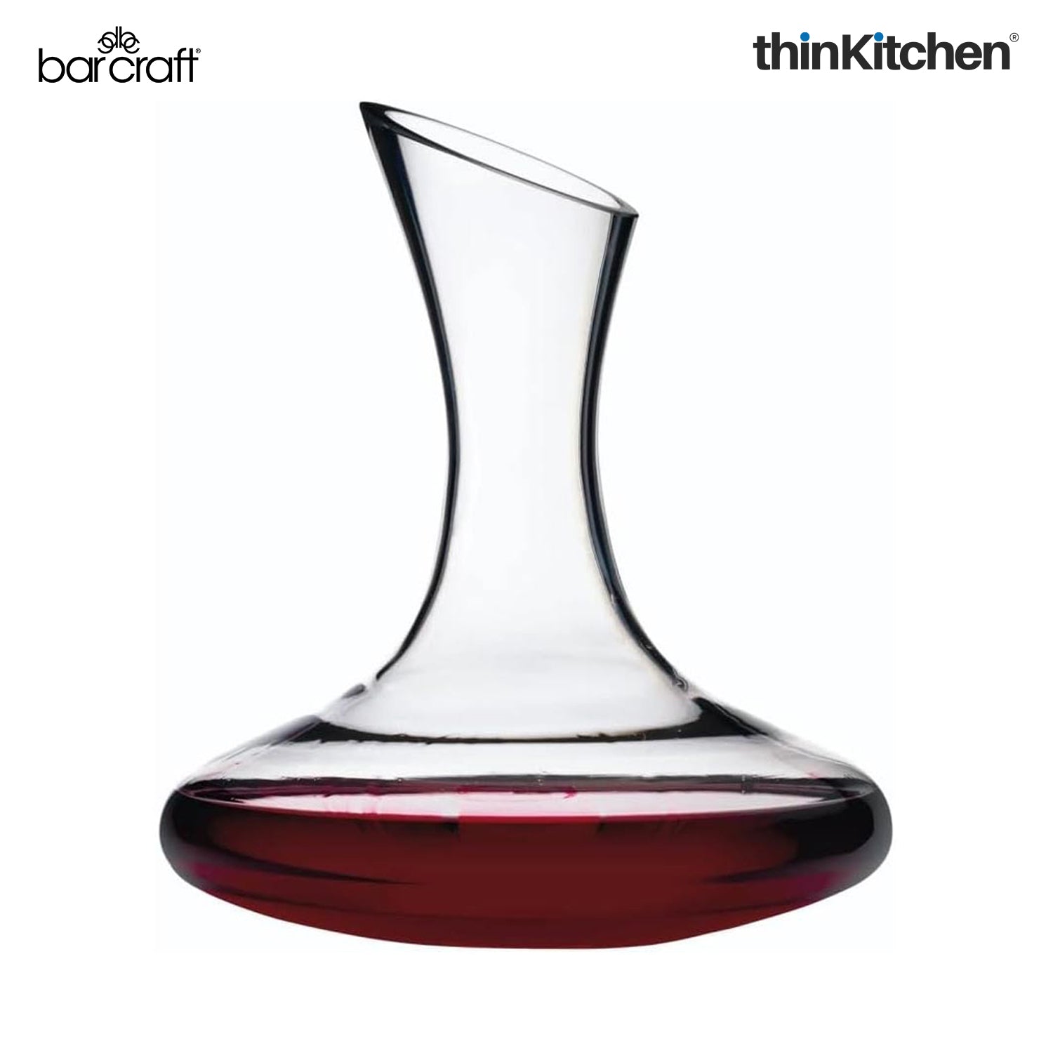 BarCraft Deluxe Glass Wine Decanter, 1.5 Litres, Gift Boxed - 3