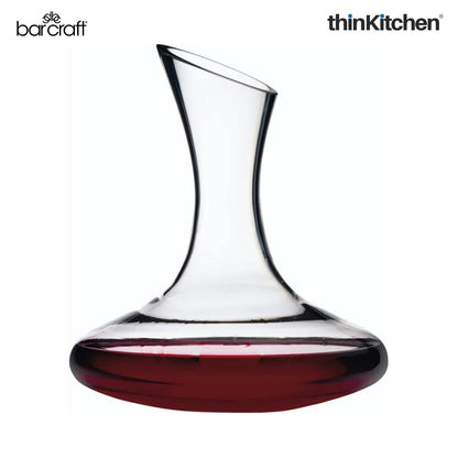 BarCraft Deluxe Glass Wine Decanter, 1.5 Litres, Gift Boxed