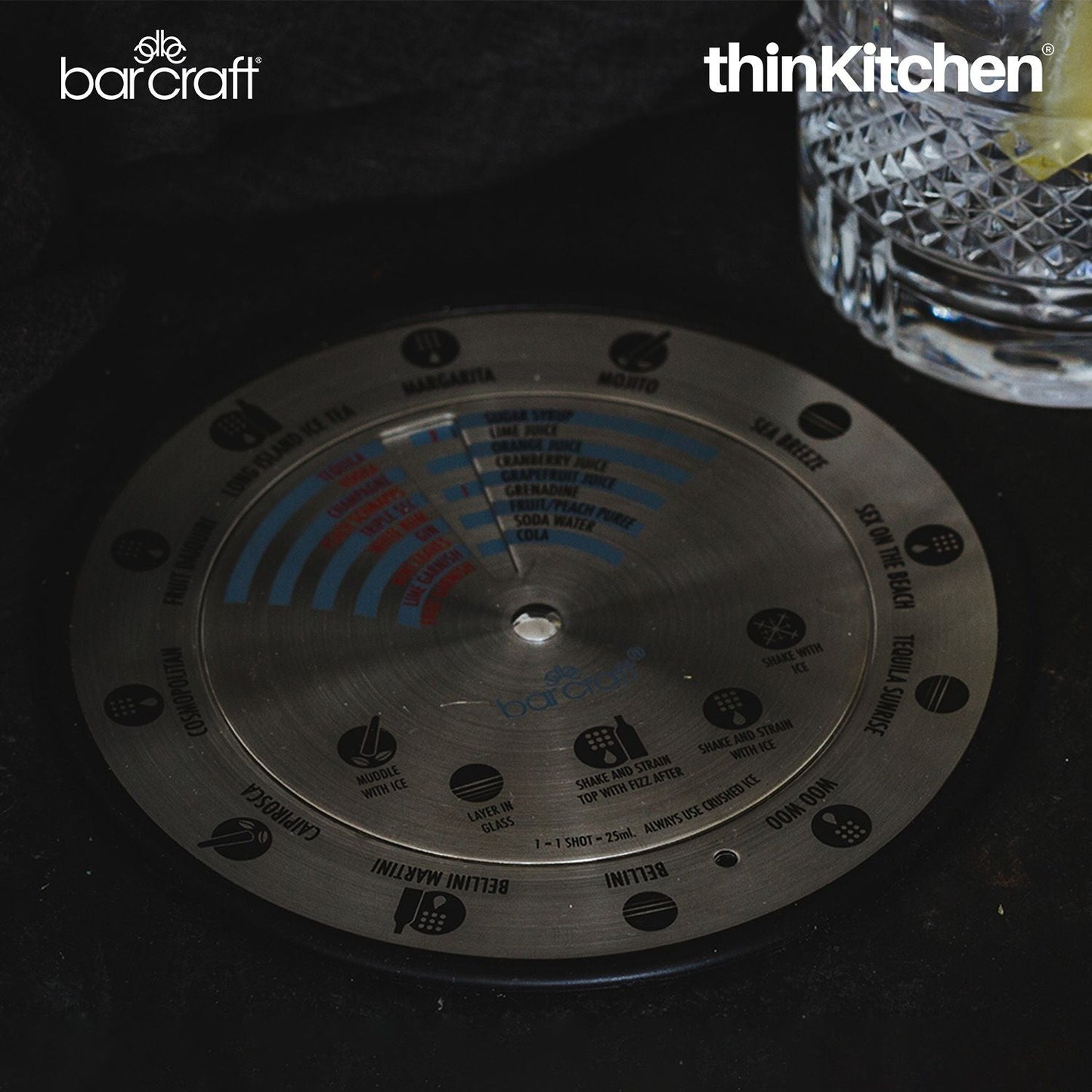 BarCraft Stainless Steel Cocktail Compass