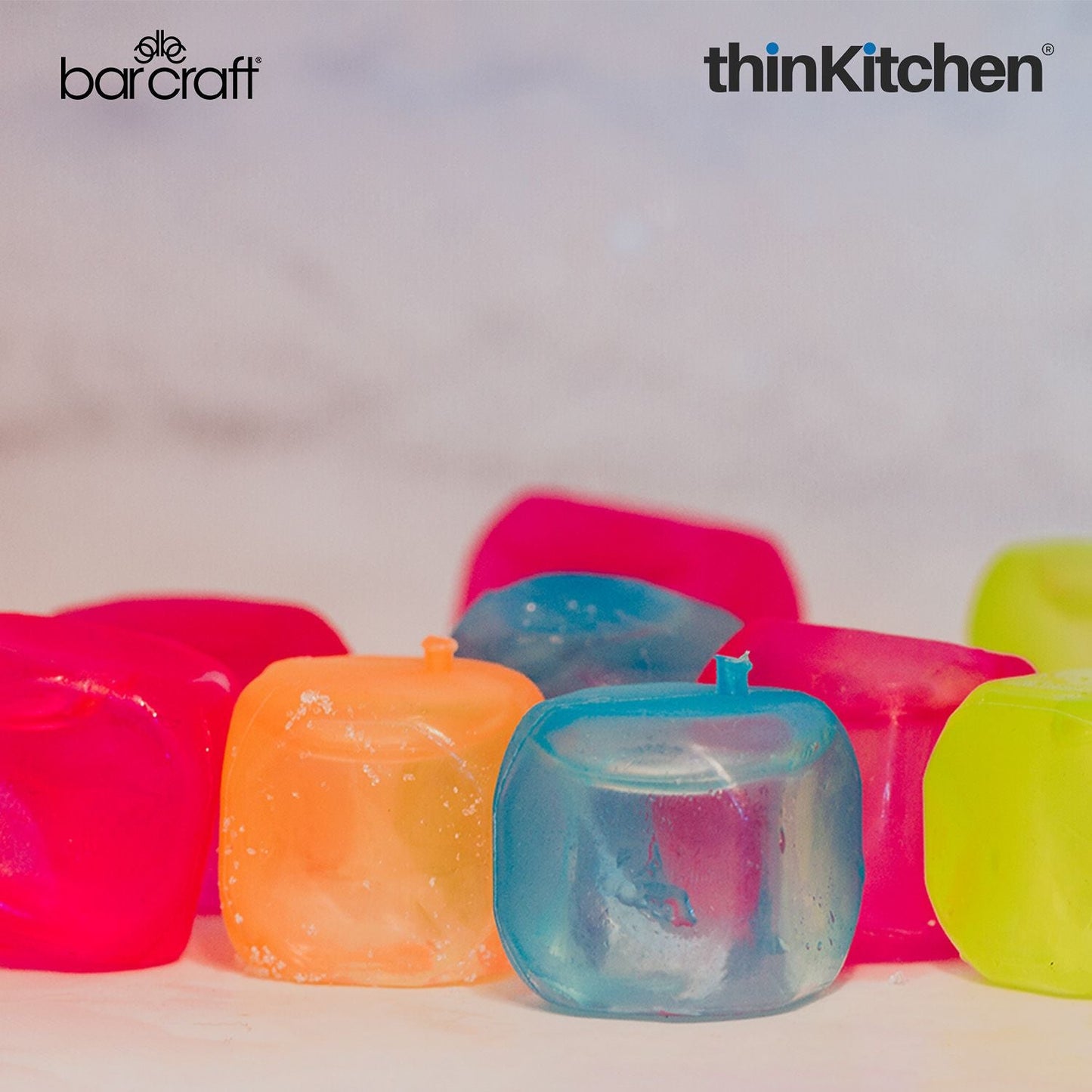 BarCraft Pack of 18 Reusable Ice Cubes