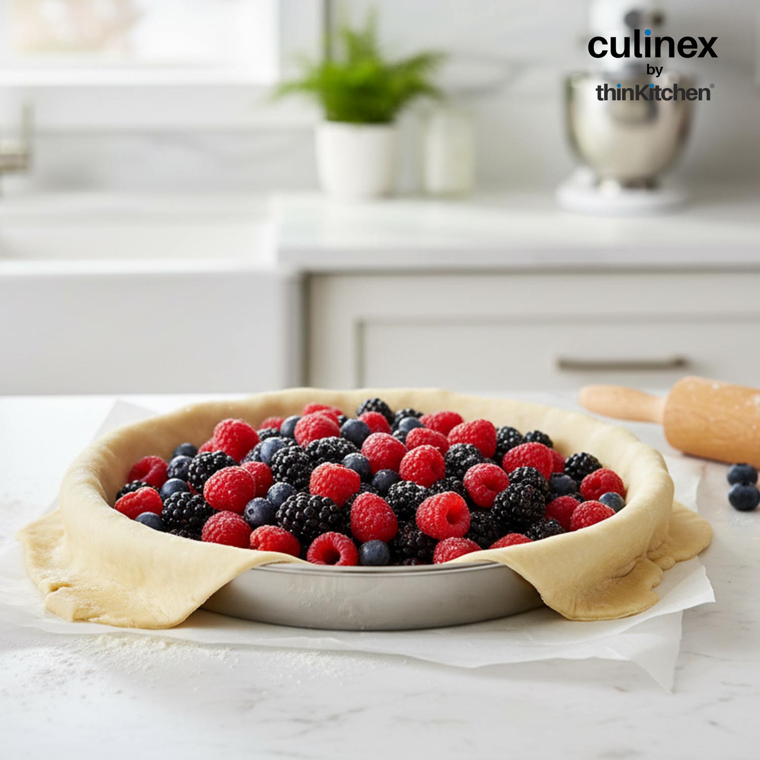 Culinex by thinKitchen Stainless Steel Round Cake Pan | Durable Baking Pan | Rust-Resistant & Easy to Clean | Ideal for Cakes, Desserts & More - 2