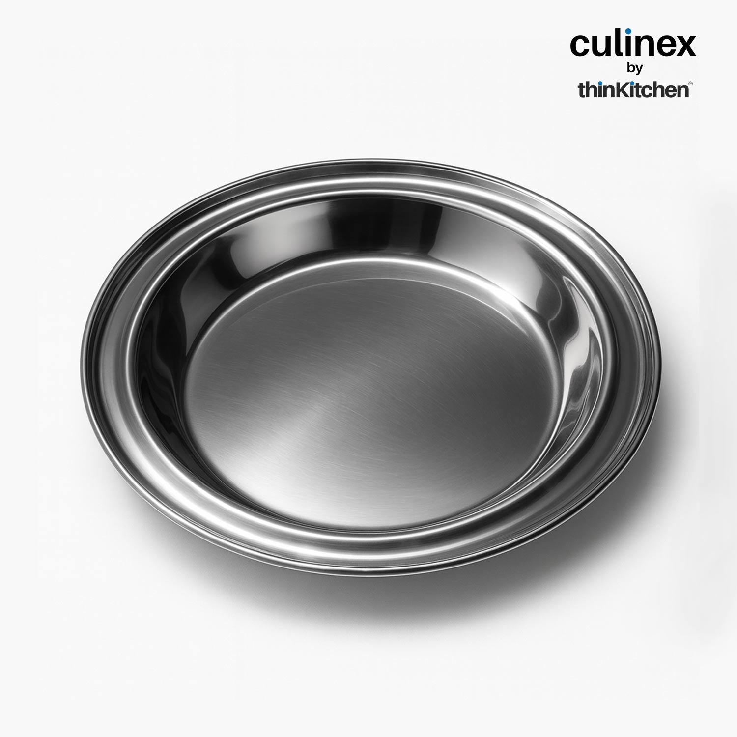 Culinex by thinKitchen Stainless Steel Pie Pan | Durable Round Baking Pan | Rust-Resistant & Easy to Clean | Ideal for Pies, Tarts, Quiches & More - 3