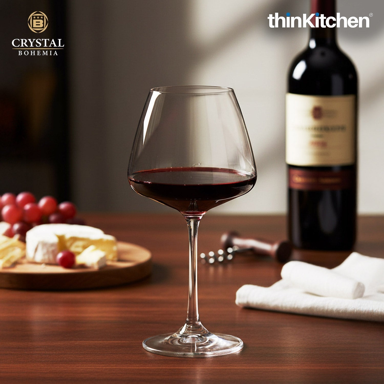 Crystal Bohemia CORVUS White Wine Glasses | 350 ml | Set of 6 | Luxury Czech Crystal Glassware | Premium International Design | Made in Czech Republic | Elegant Wine Tasting Glasses - 1