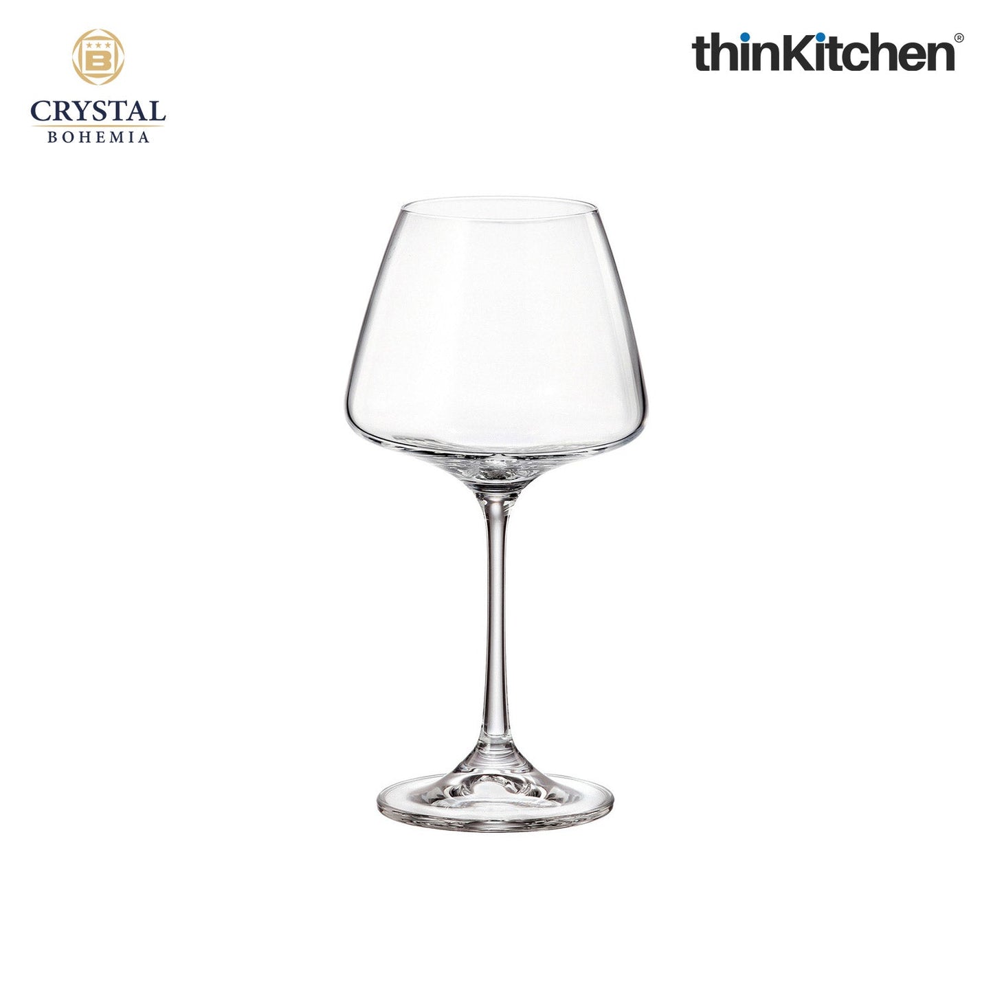 Crystal Bohemia CORVUS White Wine Glasses | 350 ml | Set of 6 | Luxury Czech Crystal Glassware | Premium International Design | Made in Czech Republic | Elegant Wine Tasting Glasses