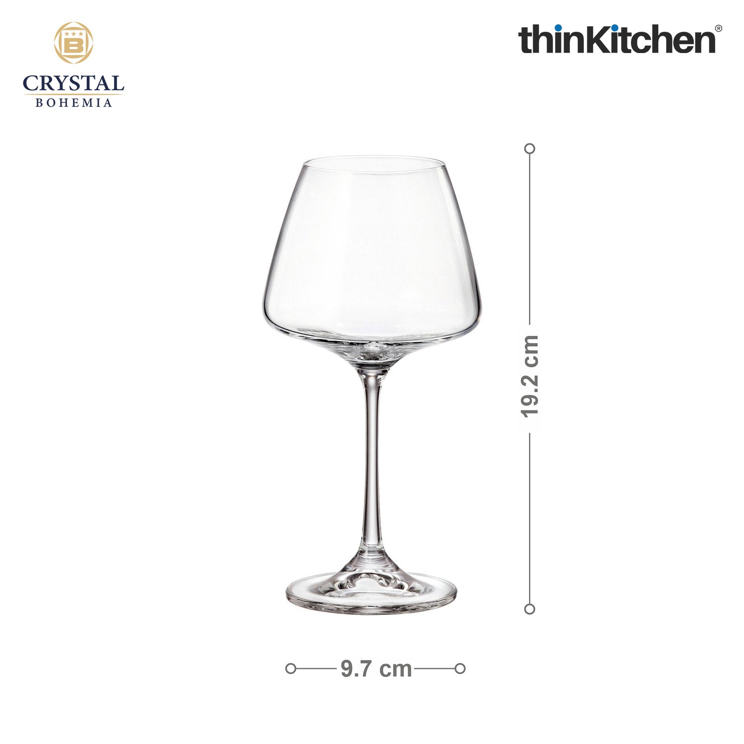Crystal Bohemia CORVUS White Wine Glasses | 350 ml | Set of 6 | Luxury Czech Crystal Glassware | Premium International Design | Made in Czech Republic | Elegant Wine Tasting Glasses - 4