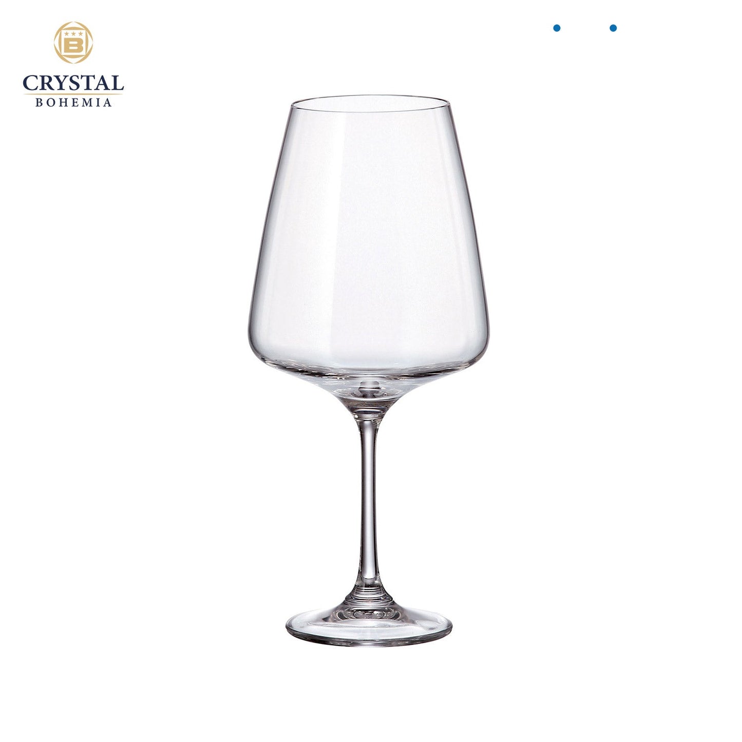 Crystal Bohemia CORVUS Red Wine Glass | 750 ml | Set of 6 | Luxury Czech Crystal Glassware | Premium International Stemware for Wine Connoisseurs | Made in Czech Republic
