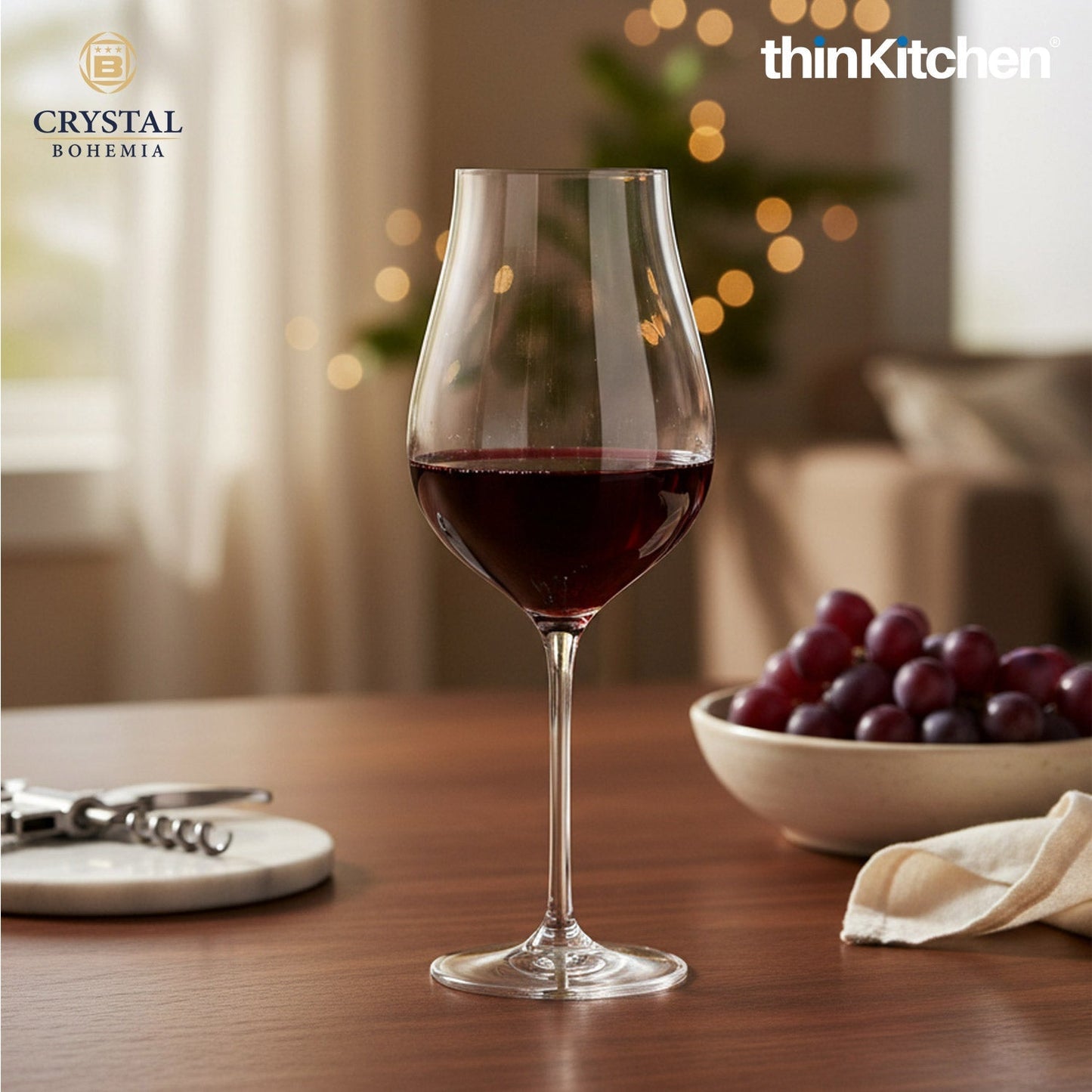 Crystal Bohemia Premium Red Wine Glass – LIMOSA – 650 ml, Set of 6 | International Crystalware | Luxury Stemware | Made in Czech Republic