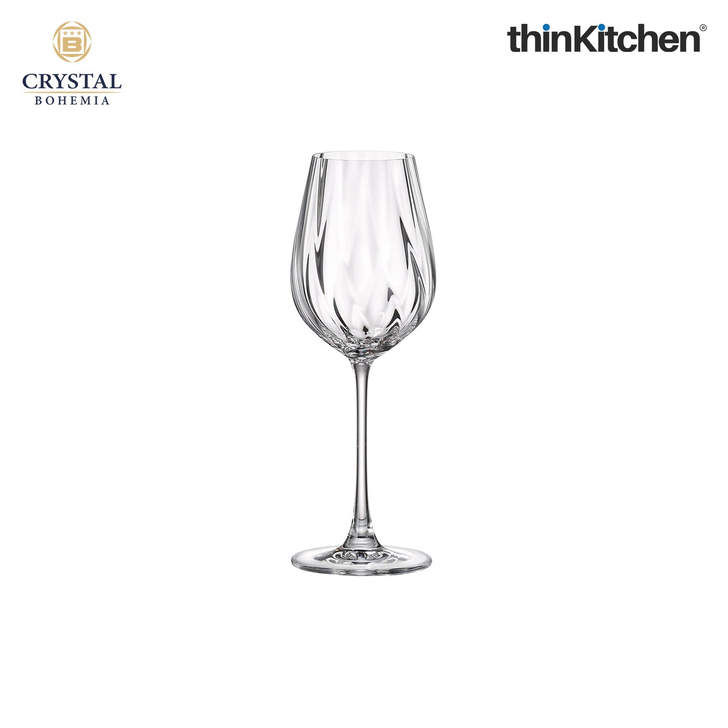 Crystal Bohemia Premium White Wine Glass – CORA – 400 ml, Set of 6 | International Crystalware | Elegant Stemware | Made in Czech Republic - 2