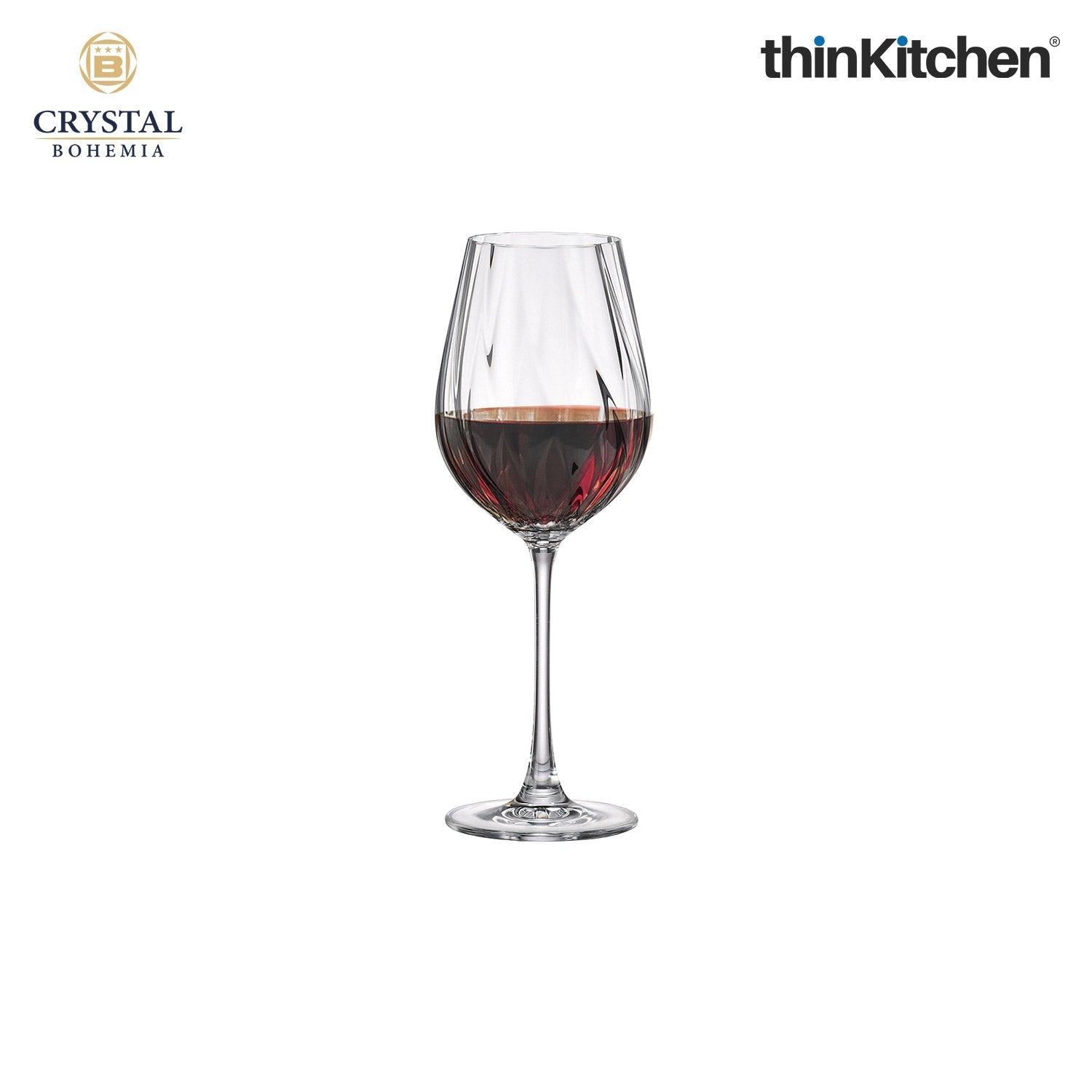 Crystal Bohemia Premium Red Wine Glass – CORA – 500 ml, Set of 6 | International Crystalware | Elegant Wine Glass Set | Made in Czech Republic - 3