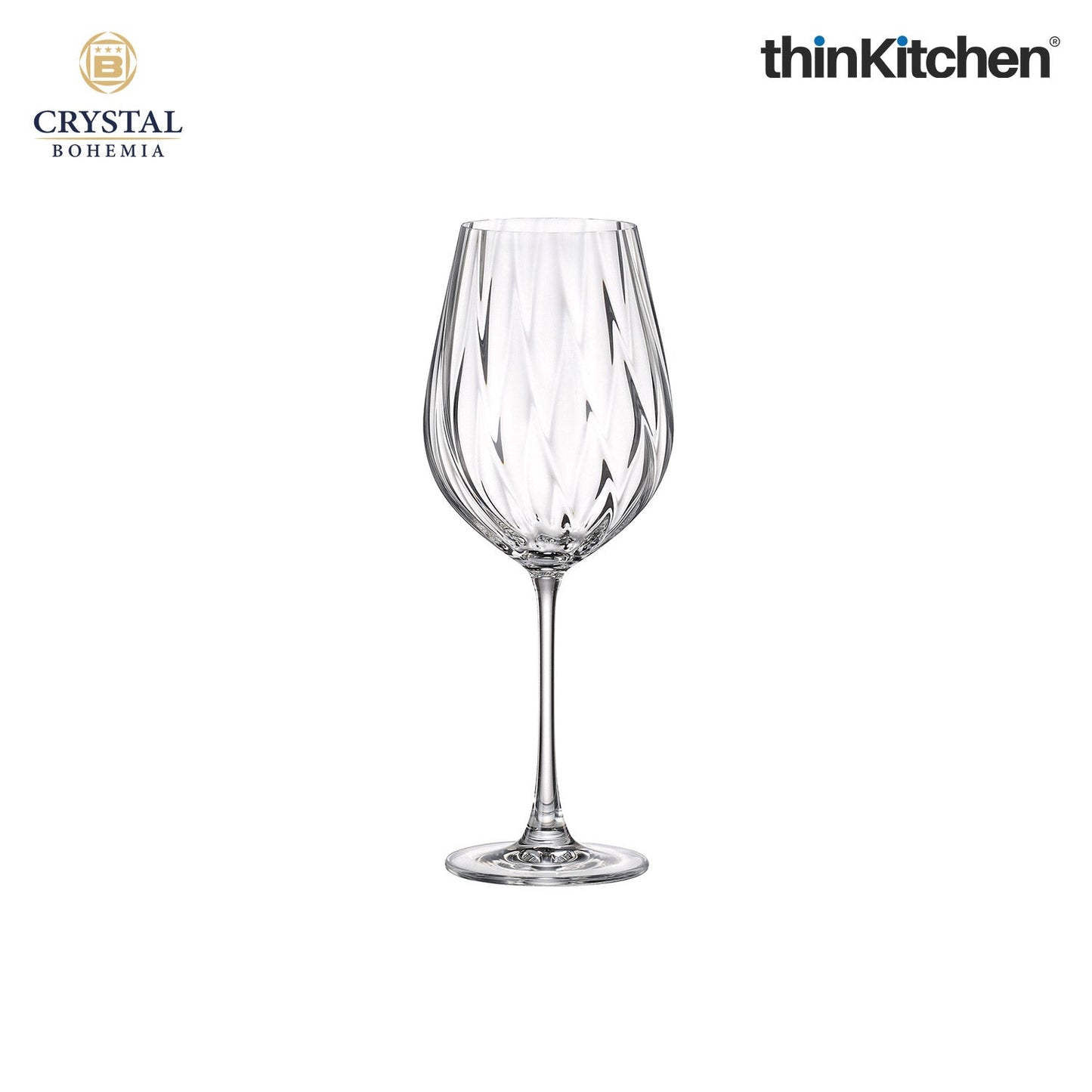 Crystal Bohemia Premium Red Wine Glass – CORA – 650 ml | International Crystal Stemware | Elegant Red Wine Glass | Made in Czech Republic