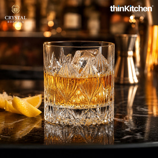 Premium 300ml  Onion  Whisky Glass Set of 6 – Double Old Fashioned (DOF), Luxury  Whisky, Scotch & Bourbon Crystalware Glasses