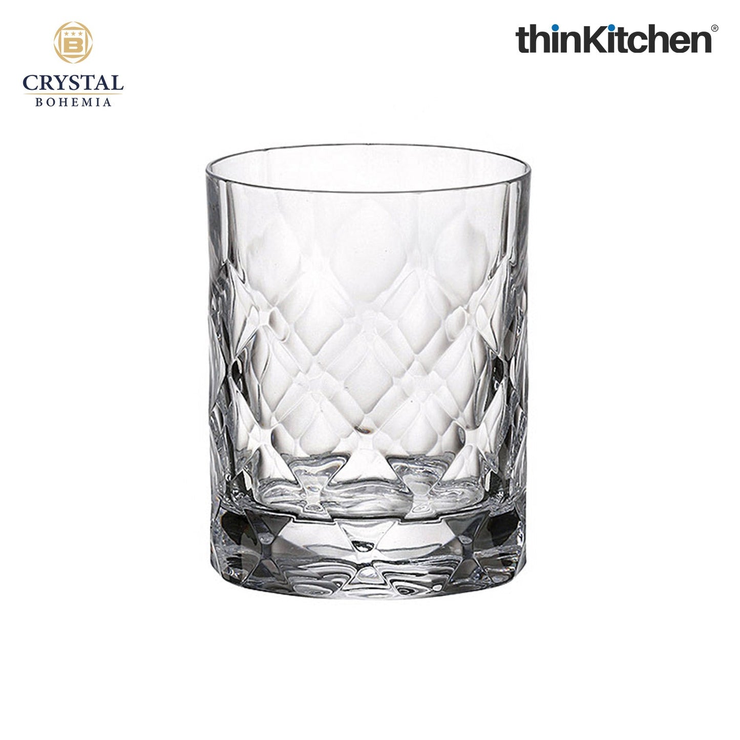 Crystal Bohemia Premium Whisky Glass – TINY – 320 ml Double Old Fashioned (DOF), Set of 6 | Luxury Czech Crystal Tumblers | International Crystalware | Made in Czech Republic