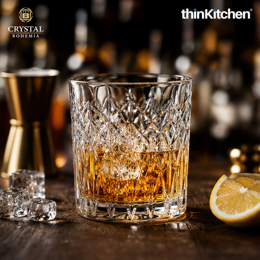 Premium 300ml  Lenas Whisky Glass Set of 6 – Double Old Fashioned (DOF), Luxury  Whisky, Scotch & Bourbon Crystalware Glasses