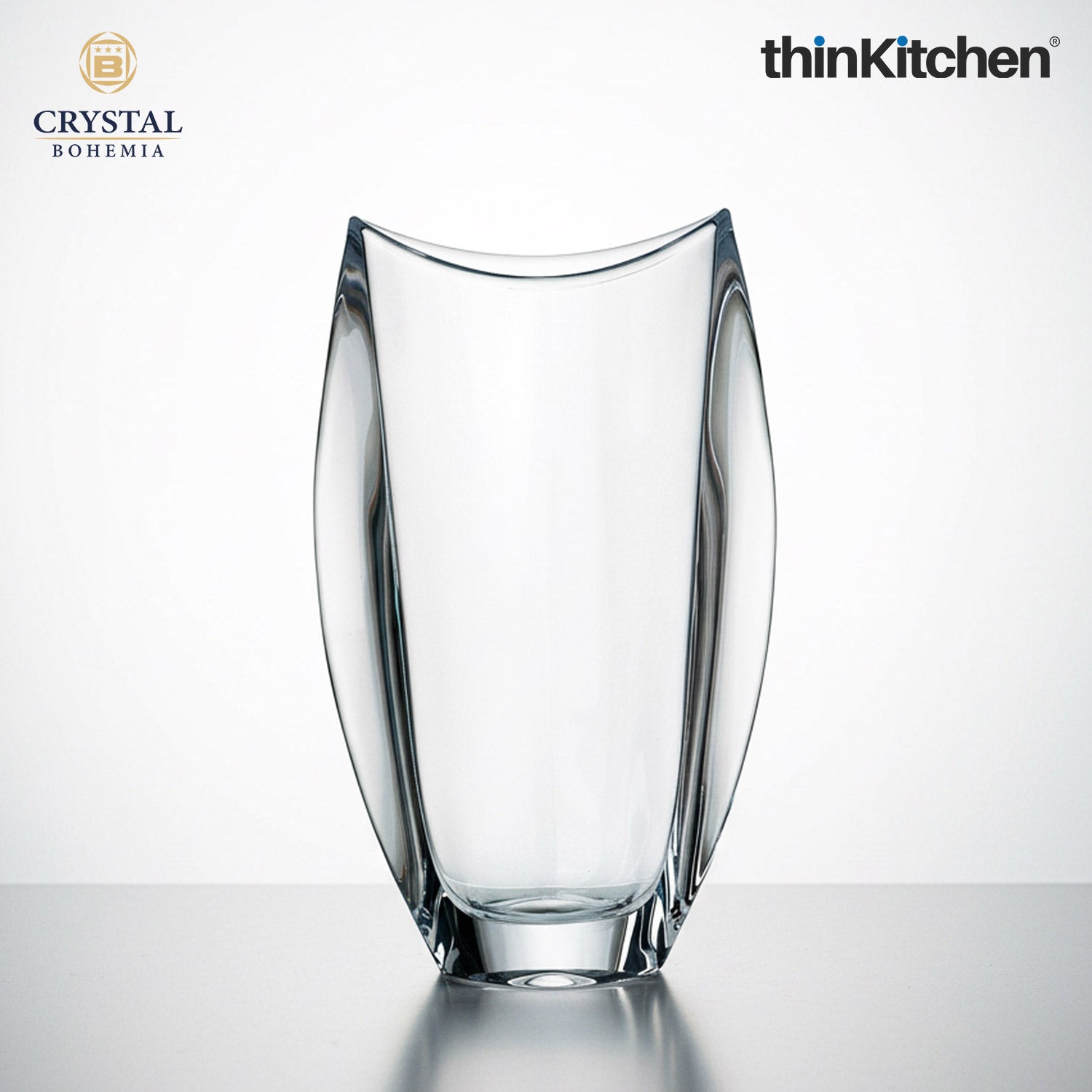 Crystal Bohemia Orbit “B” Vase, 30.5 cm | Premium International Decorative Glass Vase | Luxury Czech Crystalware | Made in Czech Republic - 2