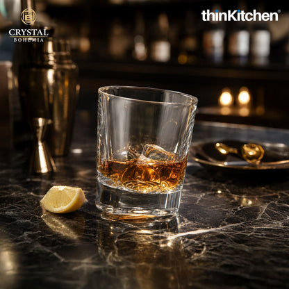 Premium 300ml  Torneo Whisky Glass Set of 6 – Double Old Fashioned (DOF), Luxury  Diamond-Cut Whisky, Scotch & Bourbon Crystalware