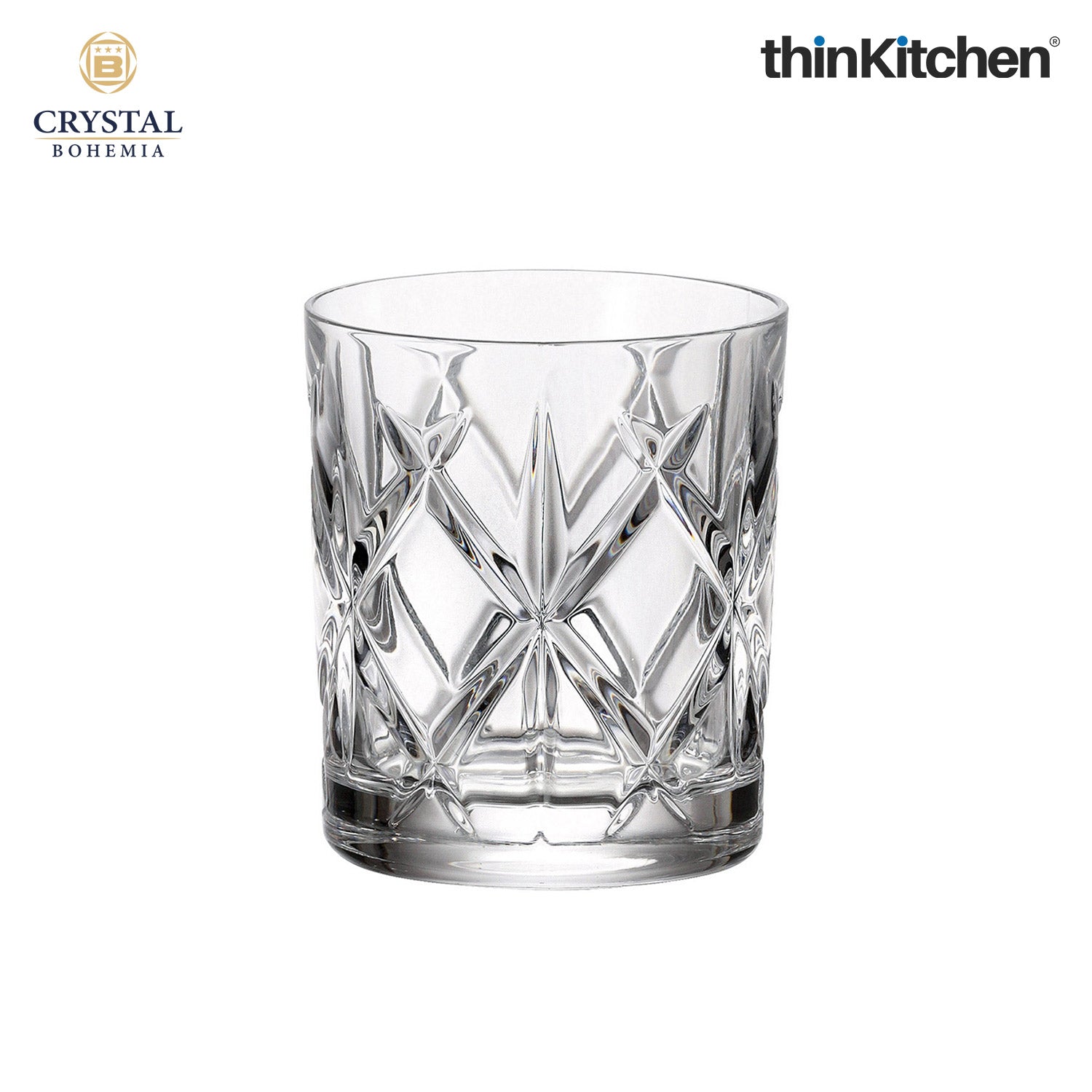 Crystal Bohemia Premium Whisky Glass – YORK – 320 ml Double Old Fashioned (DOF), Set of 6 | Luxury Czech Crystal Tumblers | International Crystalware | Made in Czech Republic - 3