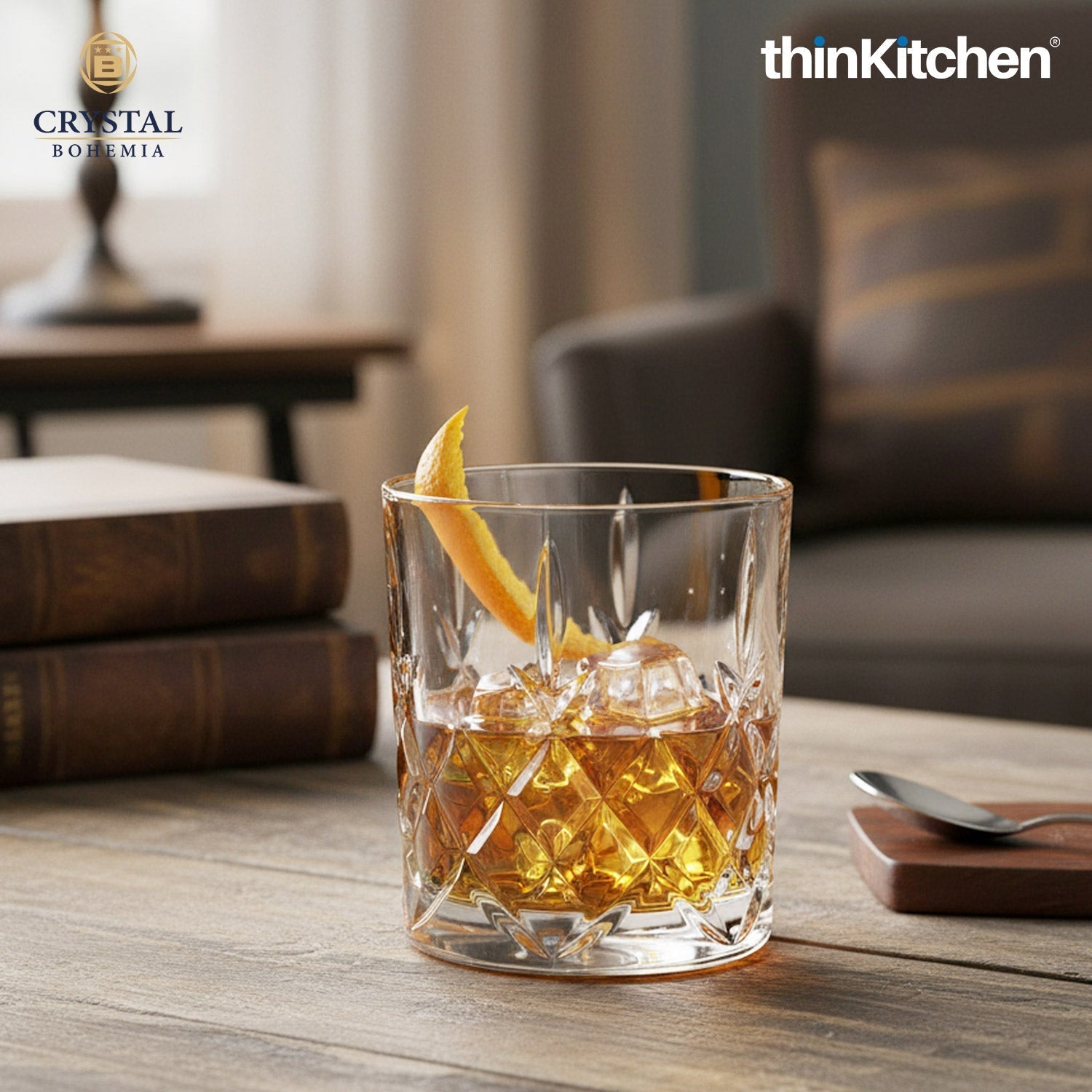 Crystal Bohemia Premium Whisky Glass – BRIXTON – 320 ml Double Old Fashioned (DOF), Set of 6 | Luxury Czech Crystal Tumblers | International Crystalware | Made in Czech Republic - 2