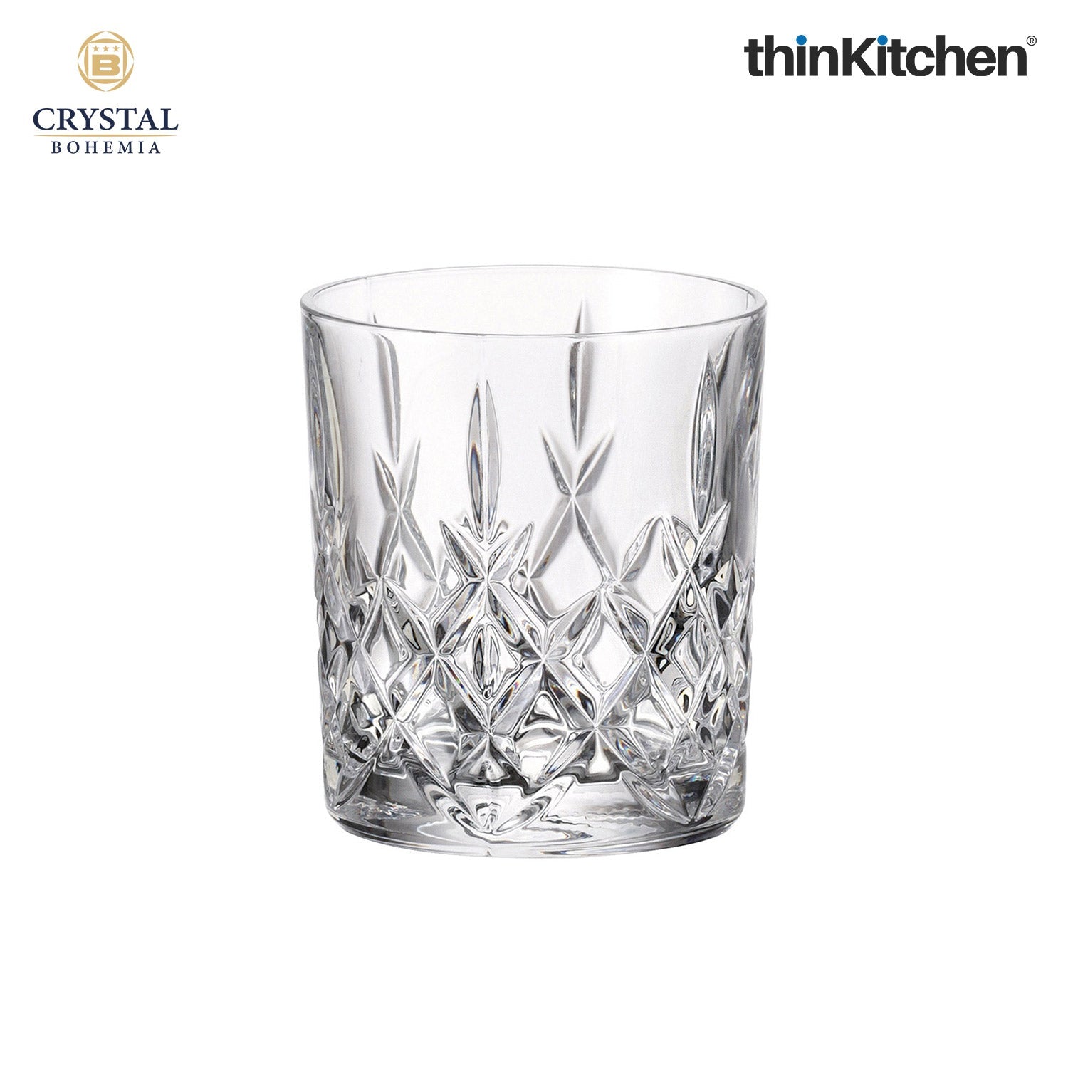 Crystal Bohemia Premium Whisky Glass – BRIXTON – 320 ml Double Old Fashioned (DOF), Set of 6 | Luxury Czech Crystal Tumblers | International Crystalware | Made in Czech Republic - 3