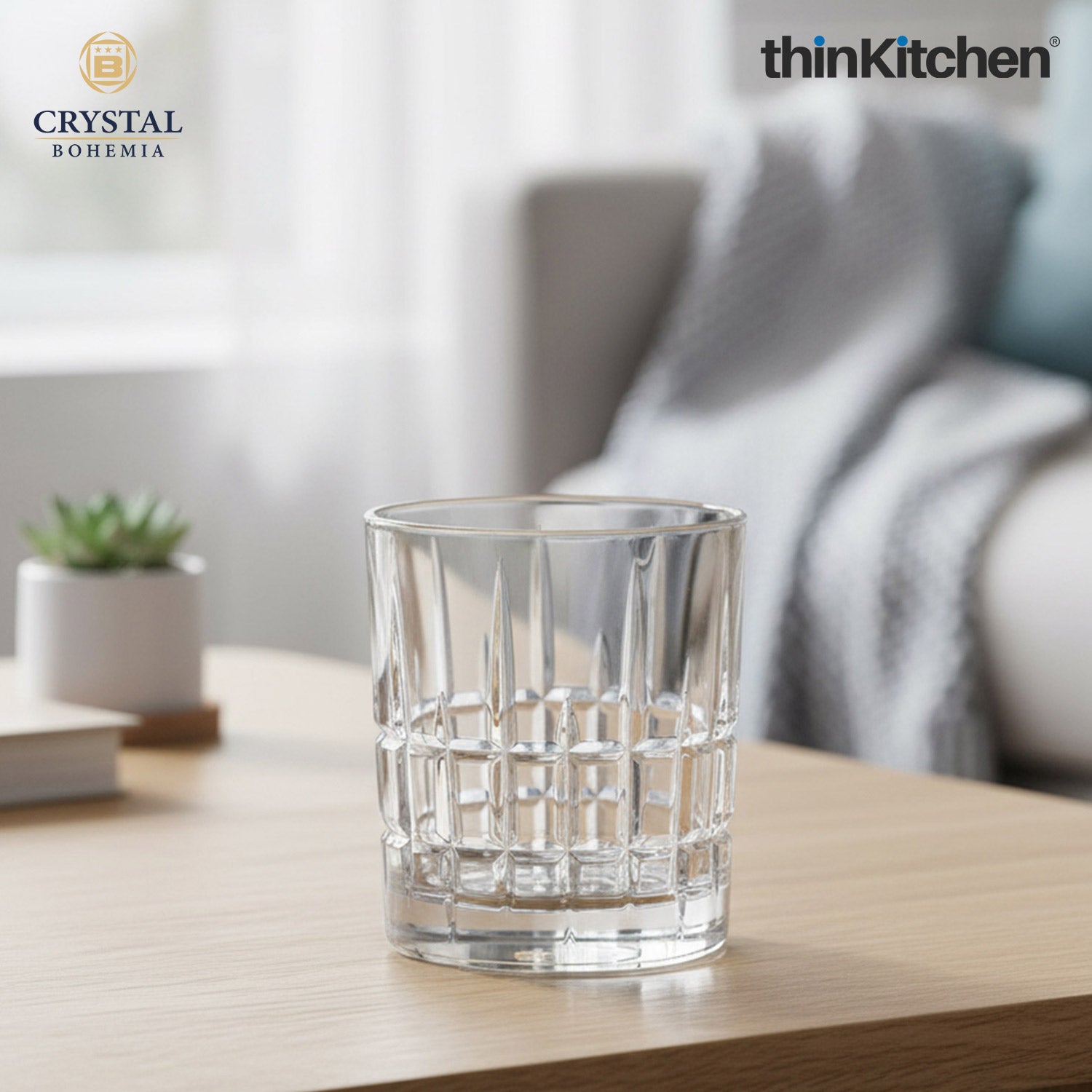 Crystal Bohemia Premium Whisky Glass – DOVER – 320 ml Double Old Fashioned (DOF), Set of 6 | Luxury Czech Crystal Tumblers | International Crystalware | Made in Czech Republic - 2