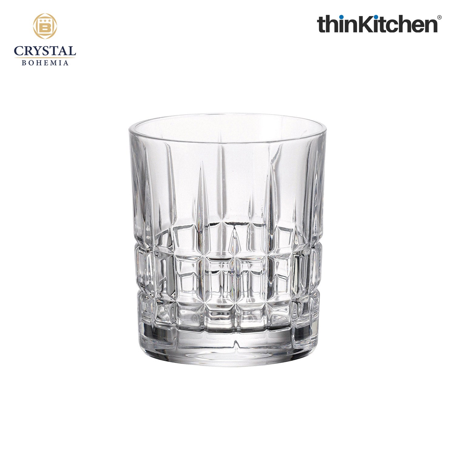 Crystal Bohemia Premium Whisky Glass – DOVER – 320 ml Double Old Fashioned (DOF), Set of 6 | Luxury Czech Crystal Tumblers | International Crystalware | Made in Czech Republic - 3