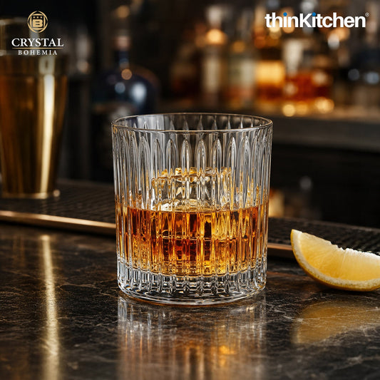 Premium 320ml  Skyline Whisky Glass Set of 6 – Double Old Fashioned (DOF), Luxury  Whisky, Scotch & Bourbon Crystalware Glasses