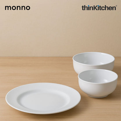 Monno Cupola Dining Set: Plate 18.5 cm x Bowl 15.5 cm (Sets of 2)