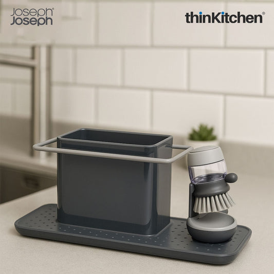 Joseph Joseph Palm Scrub Brush x Caddy Large Sink Tidier combo set
