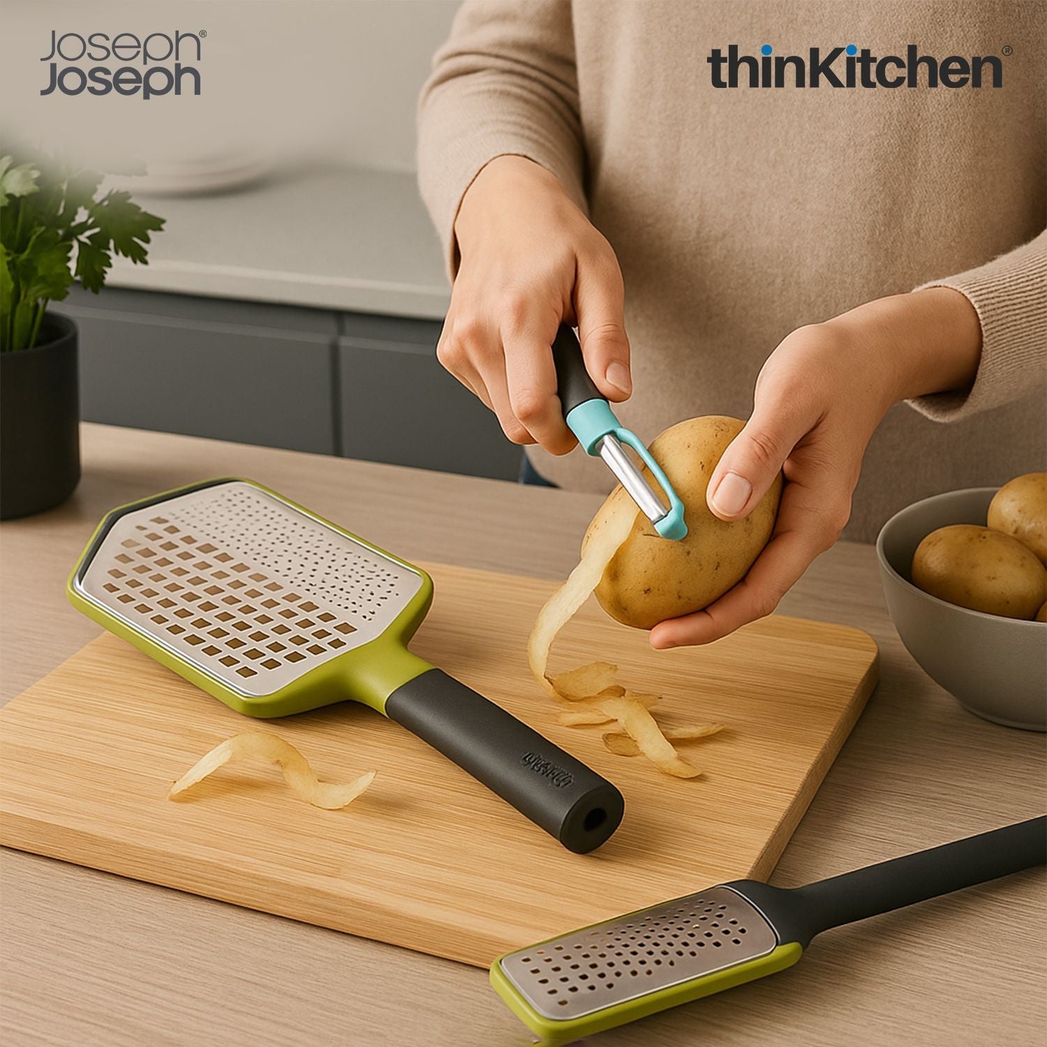 Joseph Joseph Twist Grater and Duo Swivel Peeler Combo set - 1