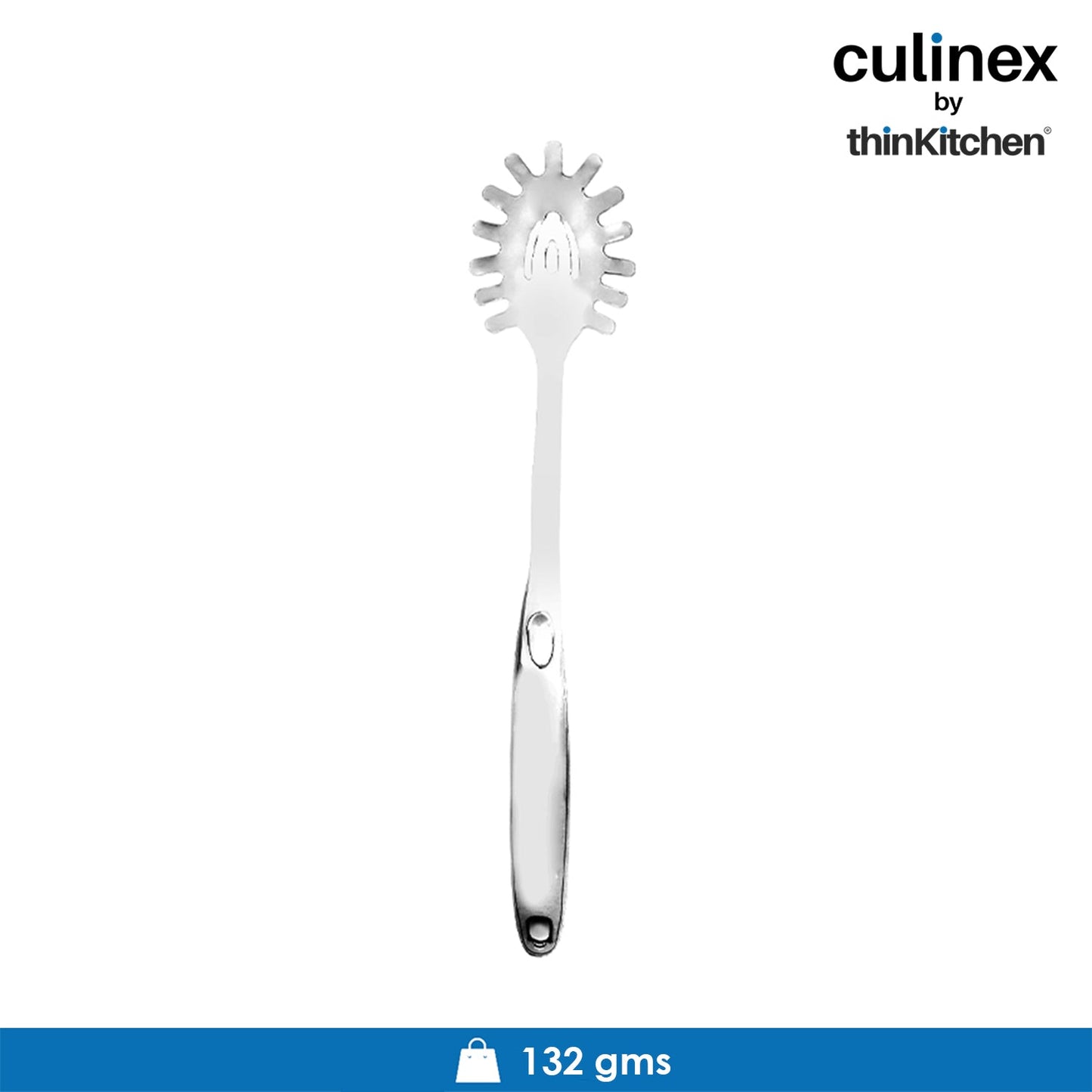 Culinex by thinKitchen | Harmony 18/8 Stainless Steel Hollow Handle Slotted Turner,  Hollow Handle Pasta Server, Hollow Handle Ladle, Hollow Handle Potato Masher & Hollow Handle Skimmer